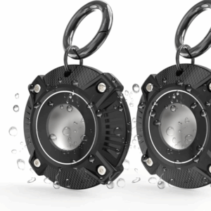 Airtag Schutzhülle für Apple AirTag wasserdichte Anti-Verlust AirTag Hülle für Katzen Hunde Halsbänder mit Schlüsselanhänger