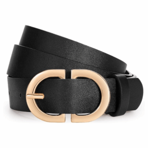 WHIPPY Damen Ledergürtel für Jeans Hosen Leder Gürtel Damengürtel mit goldener Schnalle