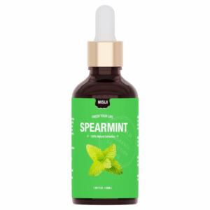 MISIJI Spearmint Ätherisches Öl 50ml, 100% natürlich, Aromatherapie Ätherisches Öl für Diffusor, Luftbefeuchter, Entspannung, Massage, Bad und Dusche